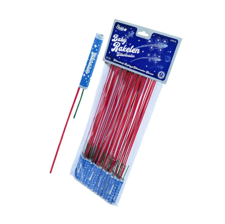 Baby-Raketen Silberknister 50er Set