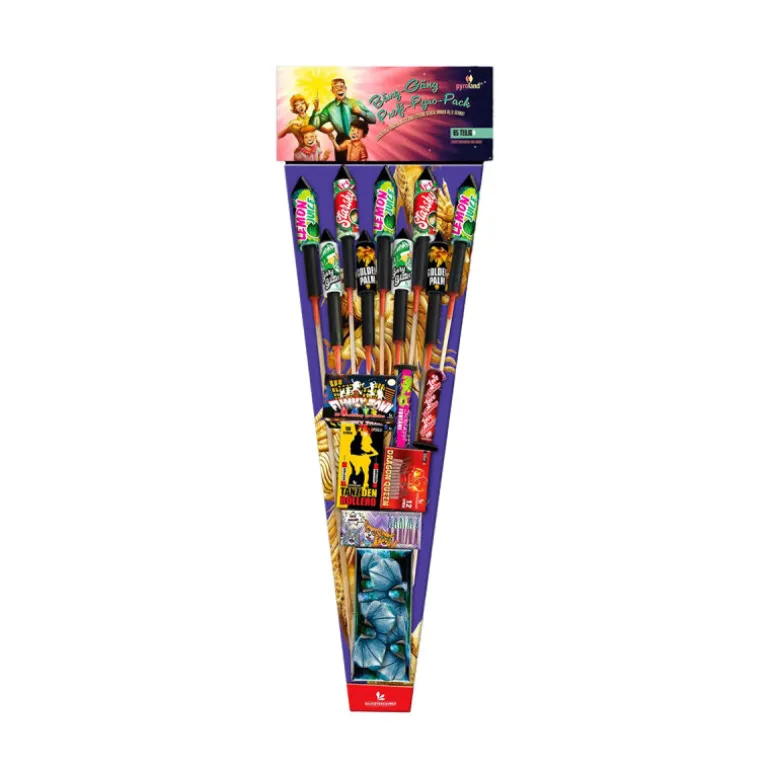 Bäng-Gäng Profi-Pyro-Pack 65-teiliges-Familiensortiment