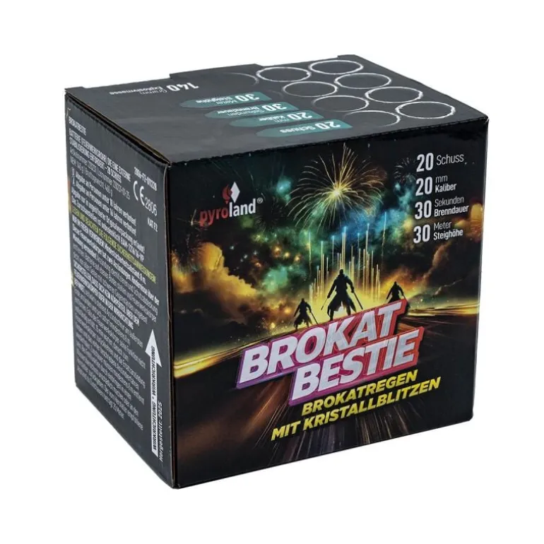 Brokat Bestie 20-Schuss-Feuerwerk-Batterie
