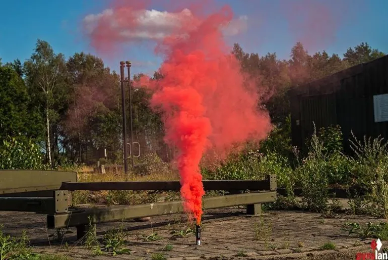 CamouFLAG II mit Reißzünder 60s, Rot zu Blau