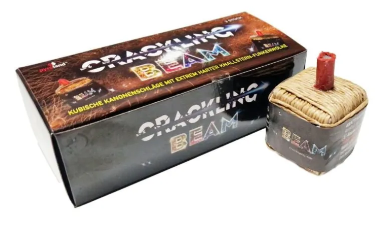 Crackling Beam 3er Pack kubische Kanonenschläge