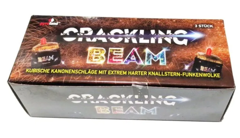 Crackling Beam 3er Pack kubische Kanonenschläge