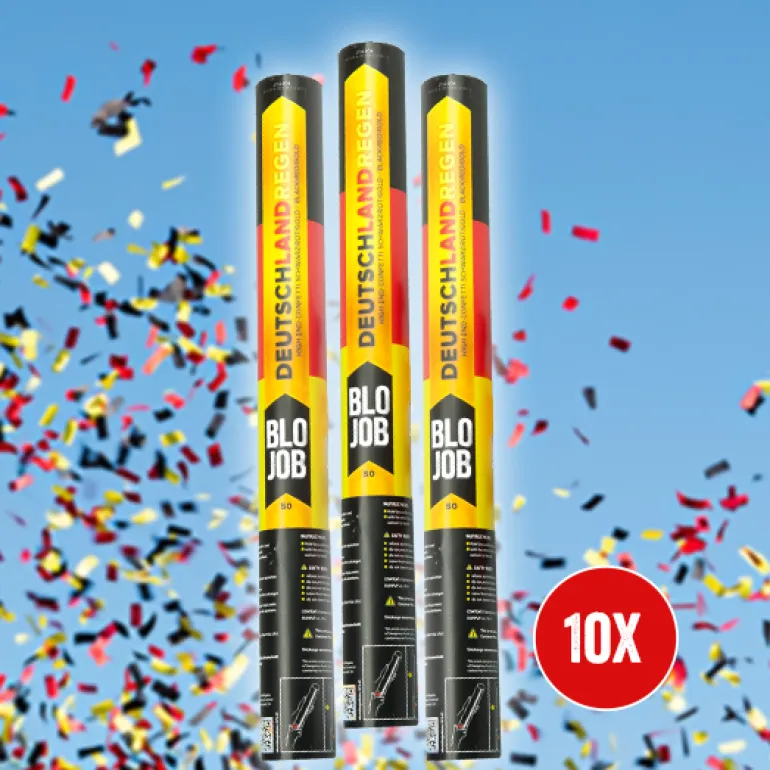 Deutschlandregen 50cm Papierflitter 10er Bundle