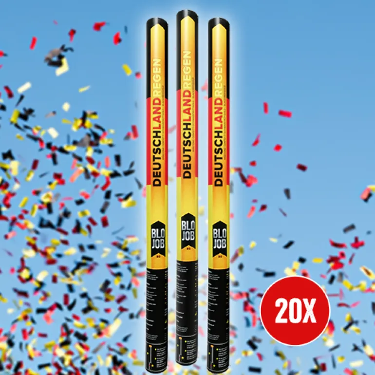 Deutschlandregen 80cm Papierflitter 20er Bundle
