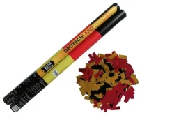 Deutschlandregen 80cm Papierflitter schwarz-rot-gold