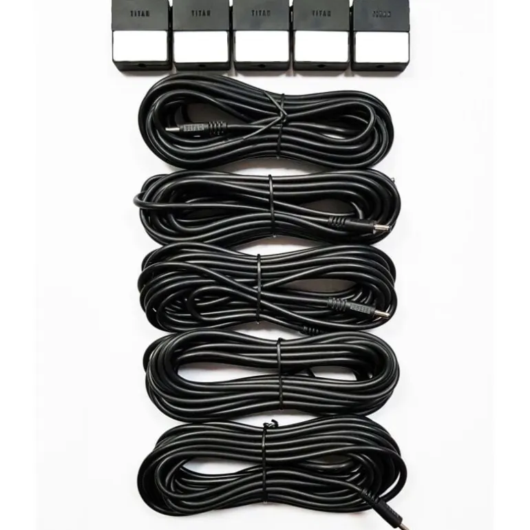 FireFly Kabel mit Clips 5m, 5er Beutel