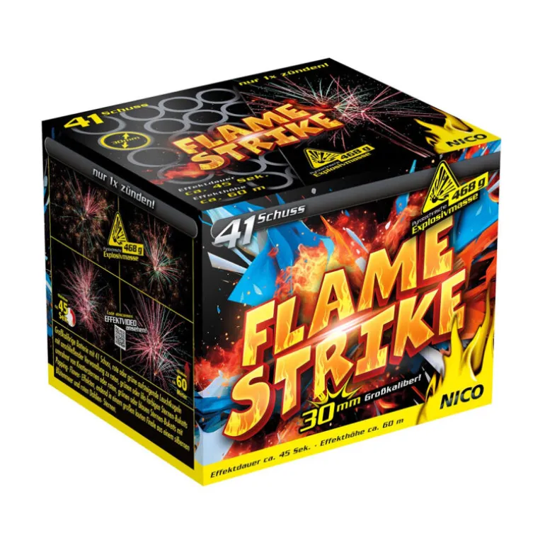 Flame Strike 41-Schuss-Feuerwerk-Batterie