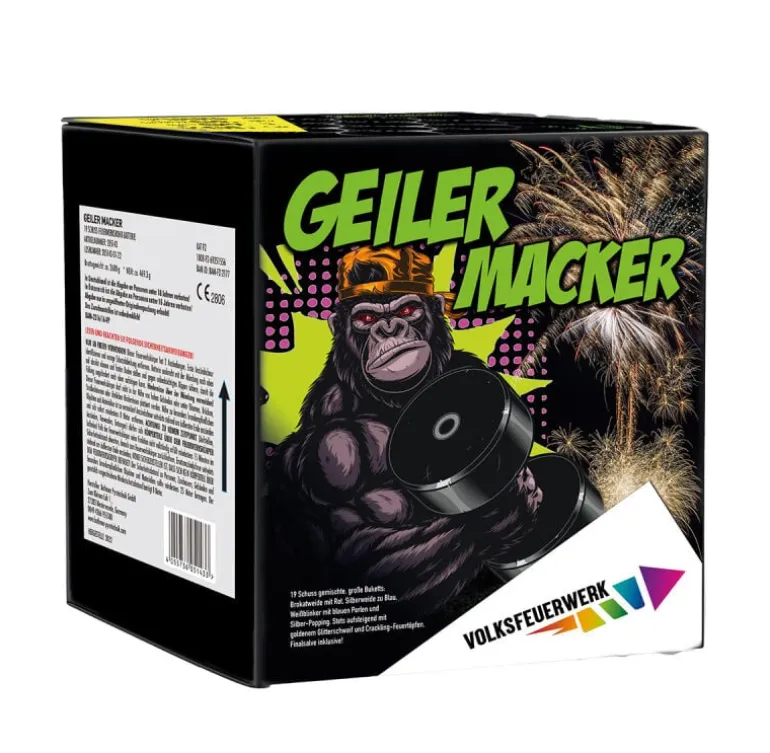 Geiler Macker 19-Schuss-Feuerwerk-Batterie