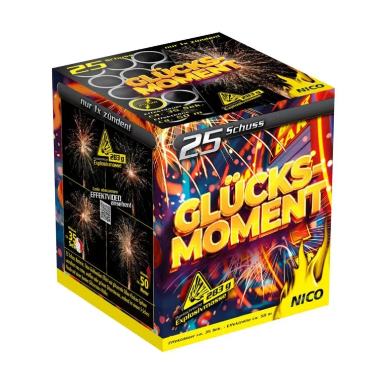 Glücksmoment 25-Schuss-Feuerwerk-Batterie