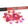 Herz über Kopf 50cm Papierflitter weiß-pink-rot Herzen