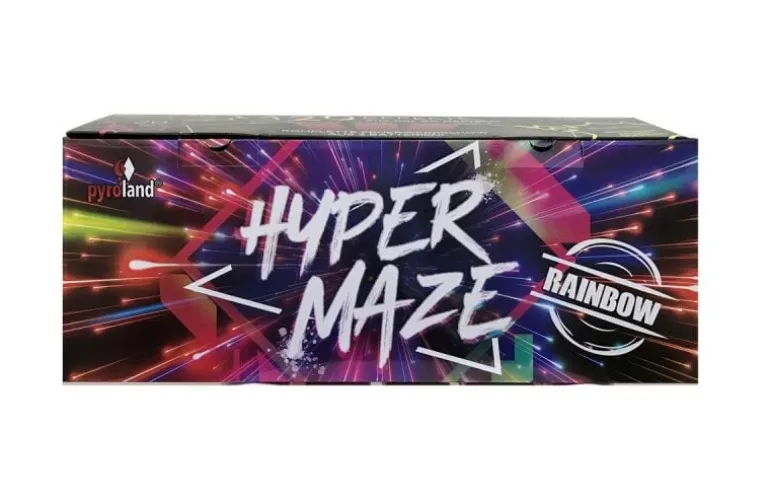 Hypermaze Rainbow 120-Schuss-Feuerwerkverbund