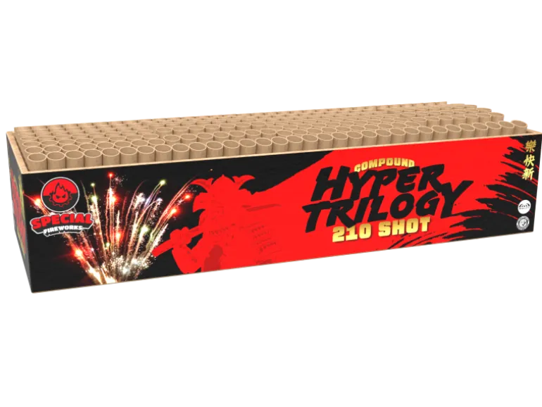 Hyper Trilogy 210-Schuss-Feuerwerkverbund