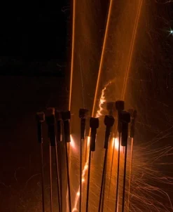 Kanonenschlag-Raketen 24 Stück (Stahlkäfig)