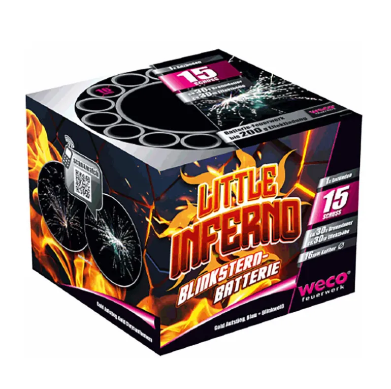 Little Inferno 15-Schuss-Feuerwerk-Batterie