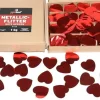Metallic Flitter - Rote Herzen 1kg (Pappschachtel)