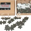 Metallic Flitter - Silberne Sterne 1kg (Pappschachtel)