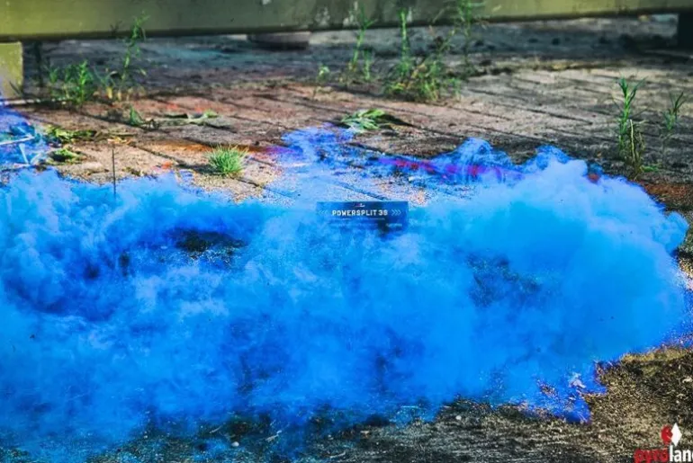 POWERSPLIT 38 mit Reißzünder 20s, Blau