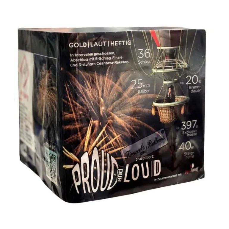 Proudandloud 36-Schuss-Feuerwerk-Batterie