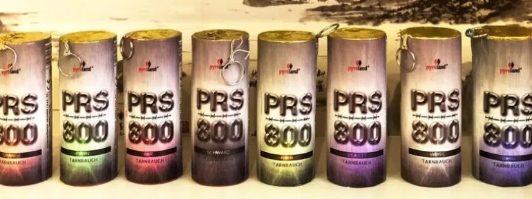 PRS800 Tarnrauch mit Reißzünder 45s, Gelb