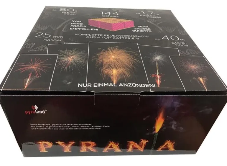 Pyrania 144-Schuss-Feuerwerkverbund