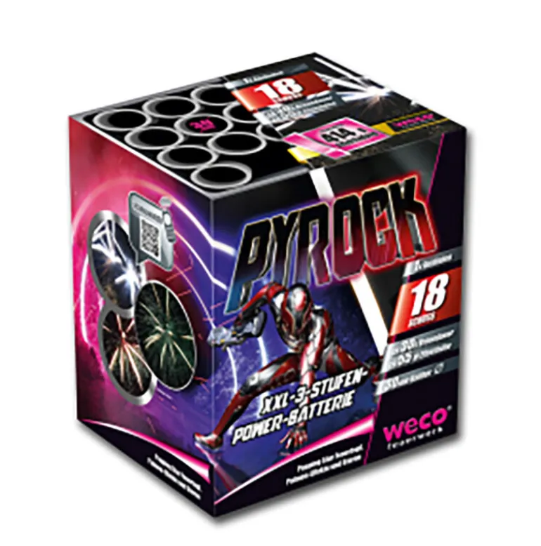 Pyrock 18-Schuss-Feuerwerk-Batterie
