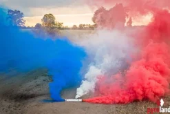 Rauchflagge 40s, blau/weiß/rot