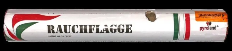 Rauchflagge 40s, grün/weiß/rot