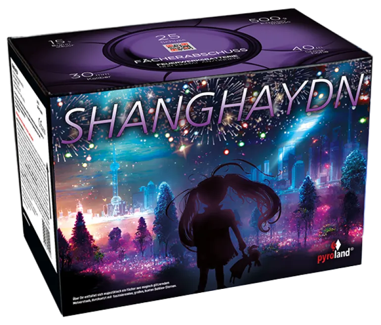 Shanghaydn 25-Schuss-Feuerwerk-Batterie