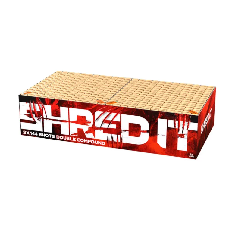 Shred It Showbox 288-Schuss-Feuerwerks-Doppelverbund