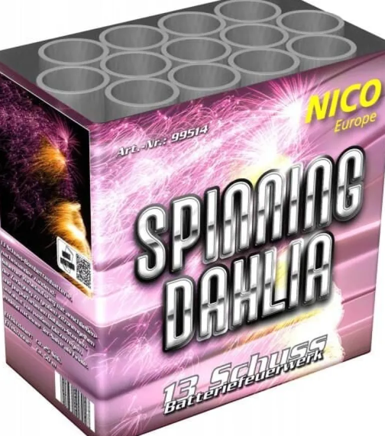 Spinning Dahlia 13-Schuss-Feuerwerk-Batterie