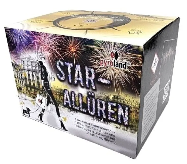 Star Allüren 27-Schuss-Feuerwerk-Batterie