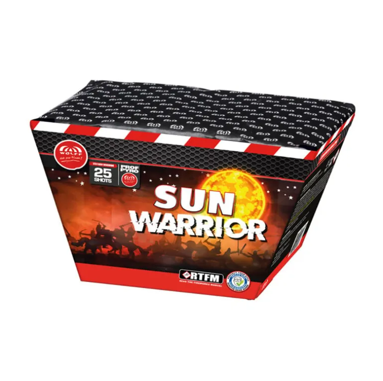Sun Warrior 25-Schuss-Feuerwerk-Batterie
