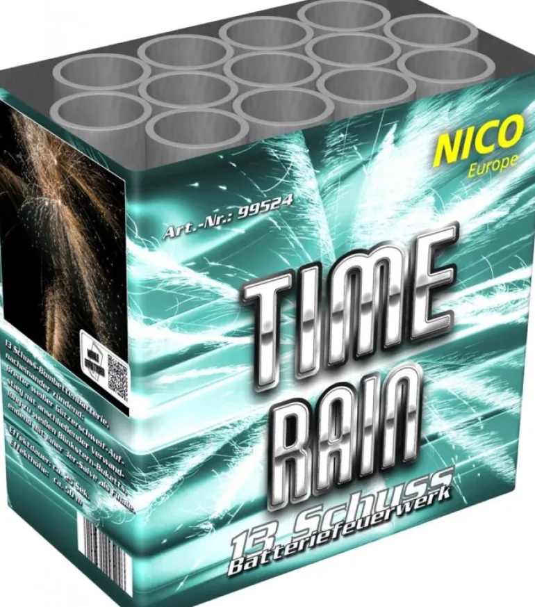 Time Rain 13-Schuss-Feuerwerk-Batterie