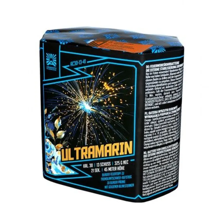 Ultramarin 13-Schuss-Feuerwerk-Batterie